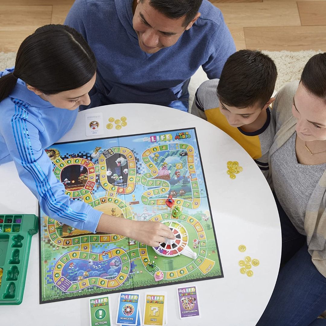 The Game of Life: Super Mario Edition Board Game for Kids Ages 8 and Up