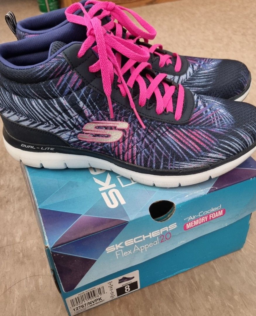 High Cut Skechers Shoes Women s Fashion Footwear Sneakers on
