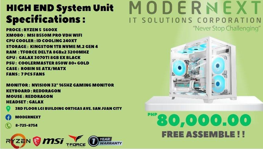 HIGH END PRE BUILT SYSTEM UNIT, Computers & Tech, Desktops on Carousell
