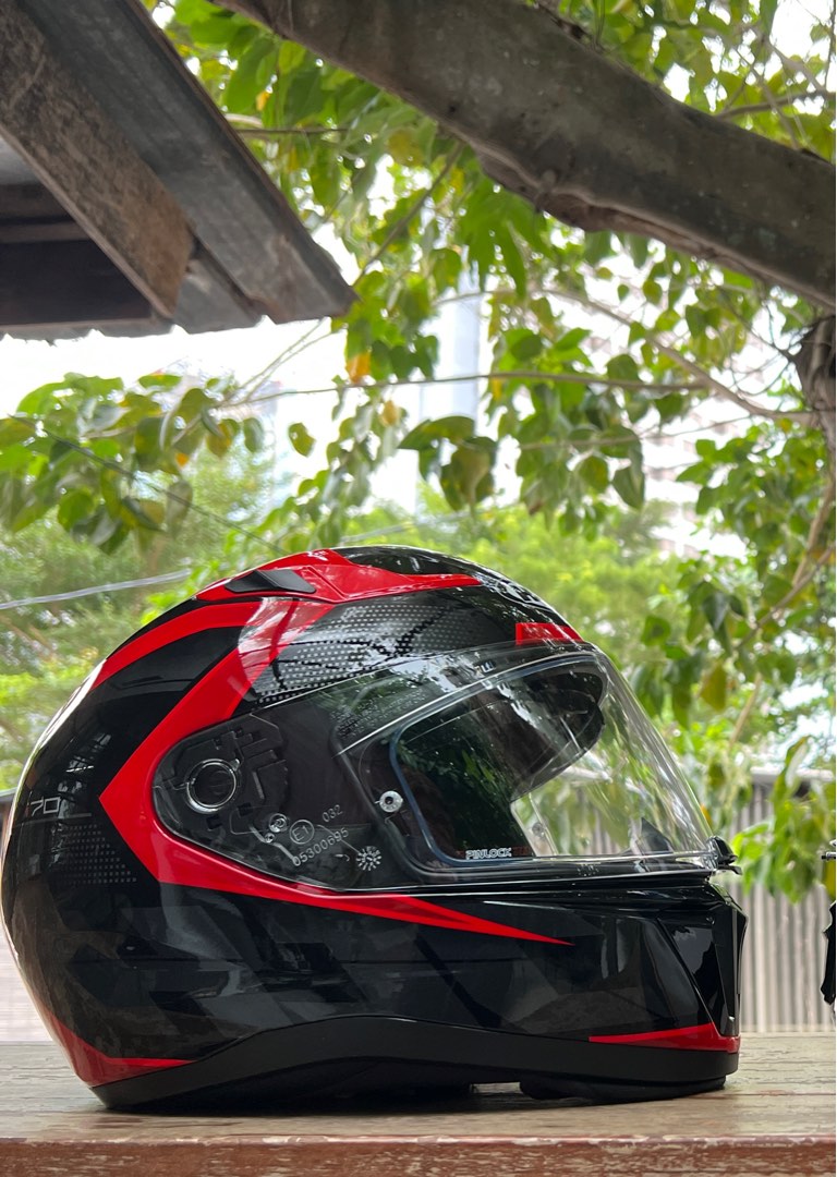 Hjc i70 asto mc1 best sale