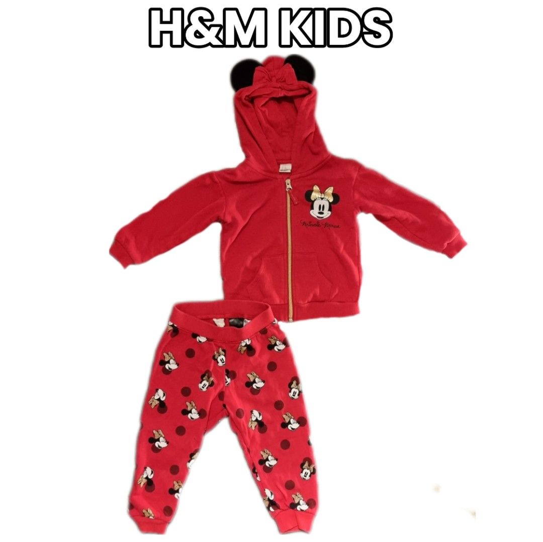 H M Disney Baby Kids 2 Pc Hoodie Jacket Pants Set