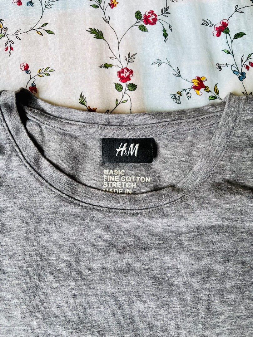 H&m basic fine cotton top stretch
