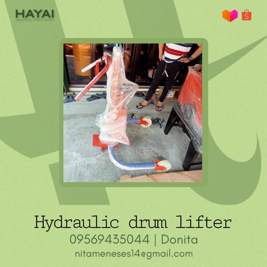 Hydraulic drum lifter, Commercial & Industrial, Industrial Equipment on ...