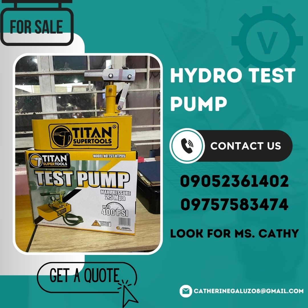 Hydro test pump commercial industrial construction tools