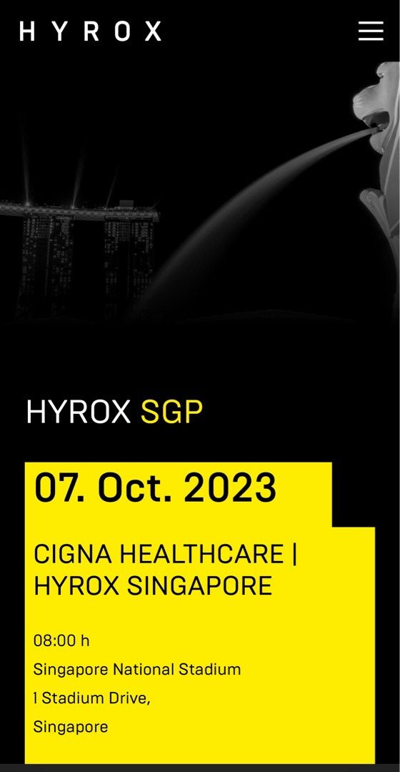 Hyrox 7 Oct entry ticket, Tickets & Vouchers, Event Tickets on Carousell