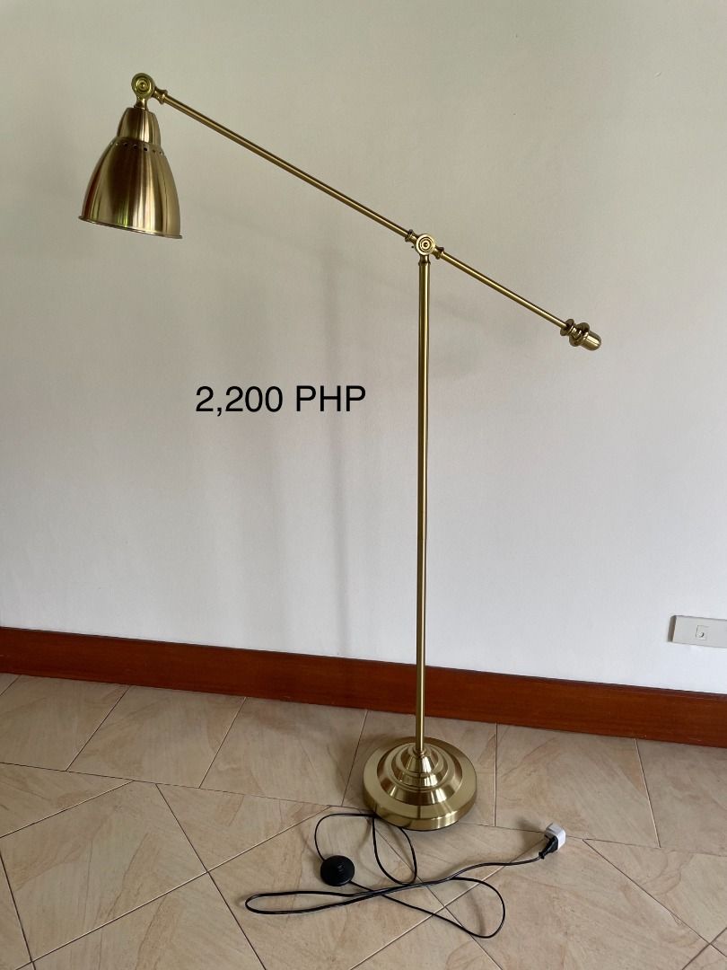 IKEA Barometer Table Lamps and Floor Lamp (brass color), Furniture & Home Living, Lighting