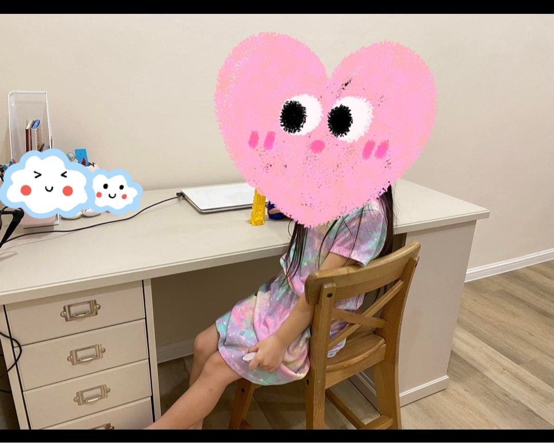 IKEA good quality study table, used less than 10 mths, Furniture & Home