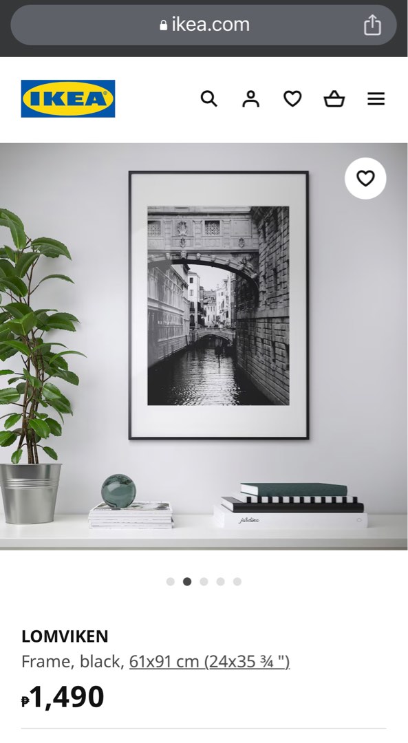 IKEA Lomviken Frame 61x91cm (Poster Size), Furniture & Home Living