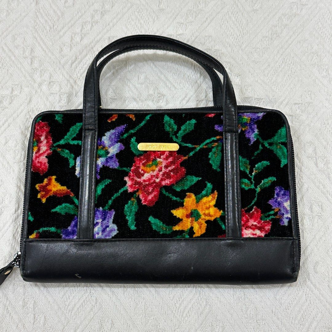 (INCLUDE POS SM) Mod. Brev. Vintage YKK Tapestry Floral Clutch/Wallet