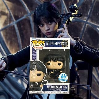 [INSTOCK LAST 2 PIECES] Netflix Wednesday Pop! Vinyl Figures - Wednesday Addams with Cello #1310 Funko Exclusive