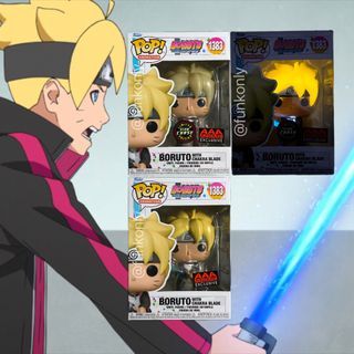 [INSTOCK LAST PIECE] Boruto: Naruto Next Generations Pop! Vinyl Figures - Boruto with Chakra Blade #1383 Glow in the Dark Chase Bundle GITD AAA Anime Exclusive