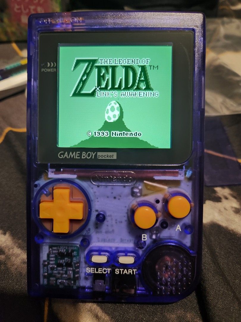 Custom Joy-cons Clear game Boy Pocket Mod Nintendo Switch 