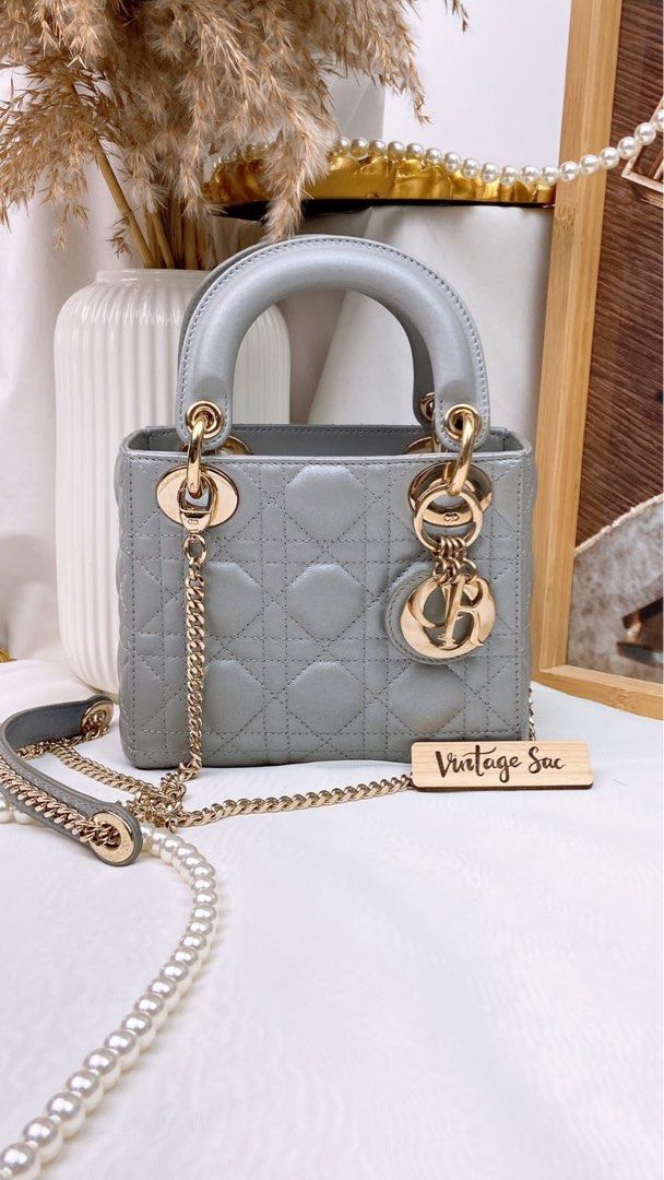 Lady dior pearl grey online