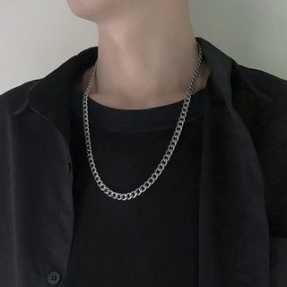 Kalung Pria Wanita Rantai Besar 56 cm Silver gaya Hip-Hop/Chain unisex necklace