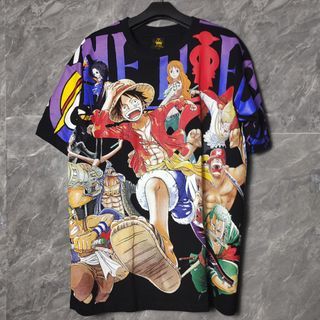 Kaos One Piece "Full Crew" Oversize AOP Bootleg Thailand