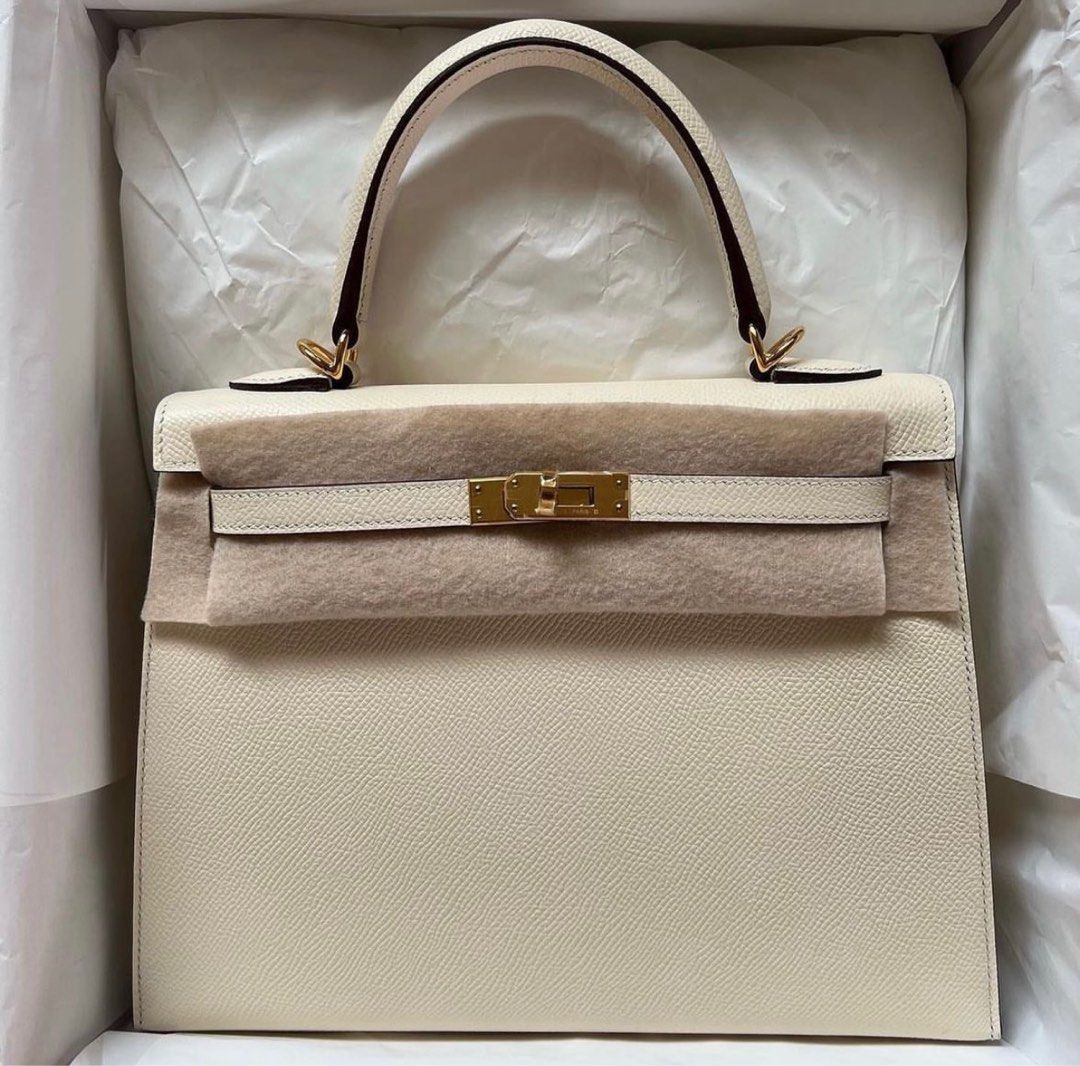 Brand New Hermes Kelly 25 in Etoupe Togo with GHW, Luxury, Bags & Wallets  on Carousell