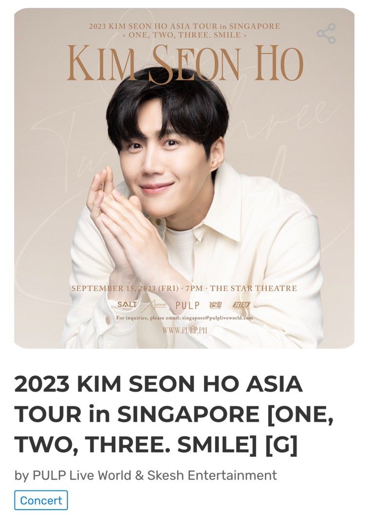 kim seon ho asia tour singapore