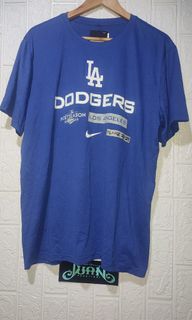 Nike LA Fingers Dodgers MLB Swoosh Blue T-Shirt