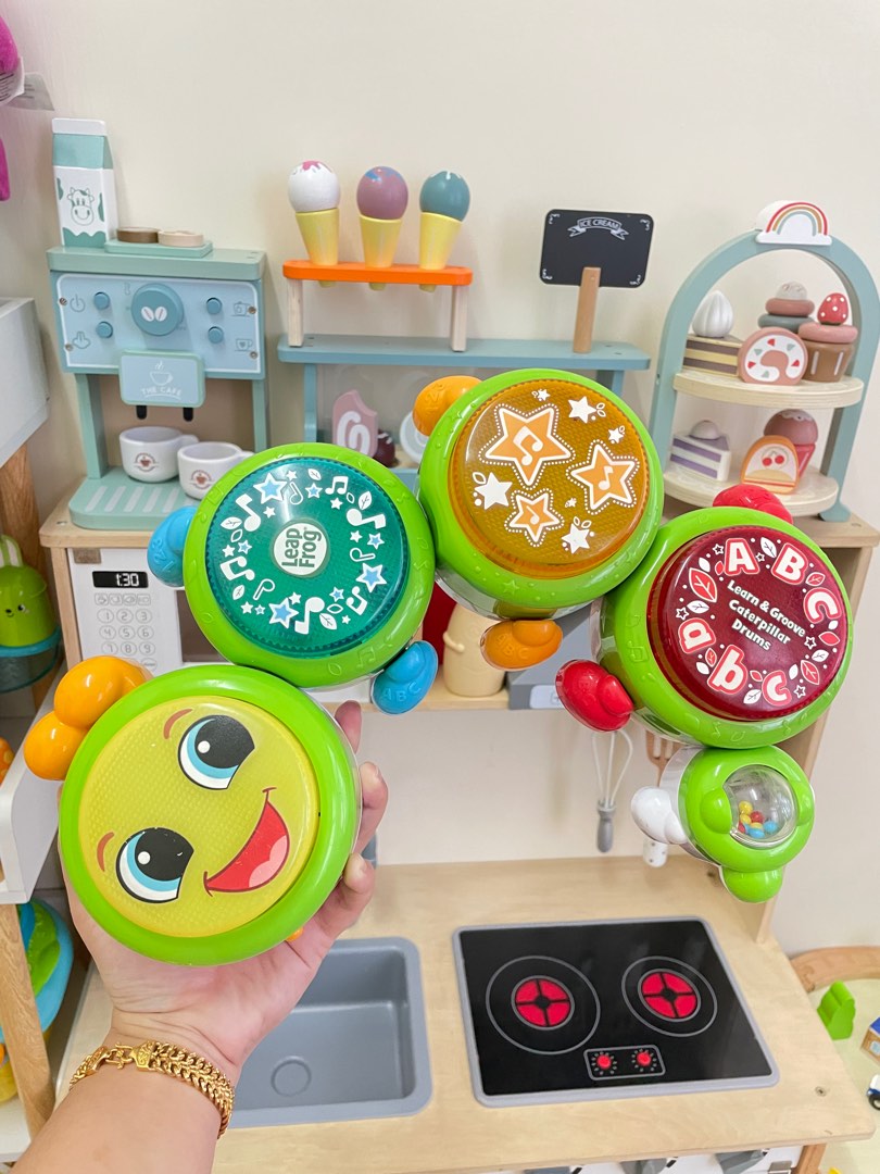 Leapfrog learn&groove caterpillar drums, Hobbies & Toys, Toys & Games