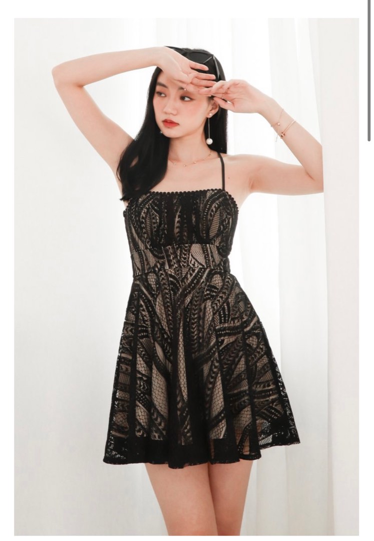Lexie Lace Dress - Black main image 1