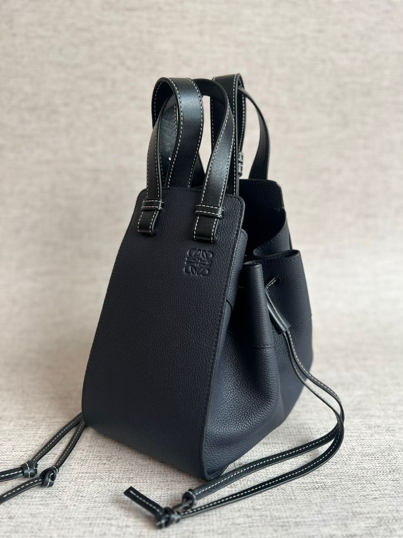 Loewe hammock drawstring small midnight blue black full set ori rec store 2023 bc
