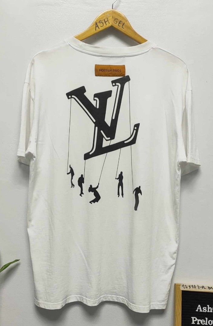 Rare Louis Vuitton Virgil Abloh Floating LV T Shirt Men's Size Small Runway