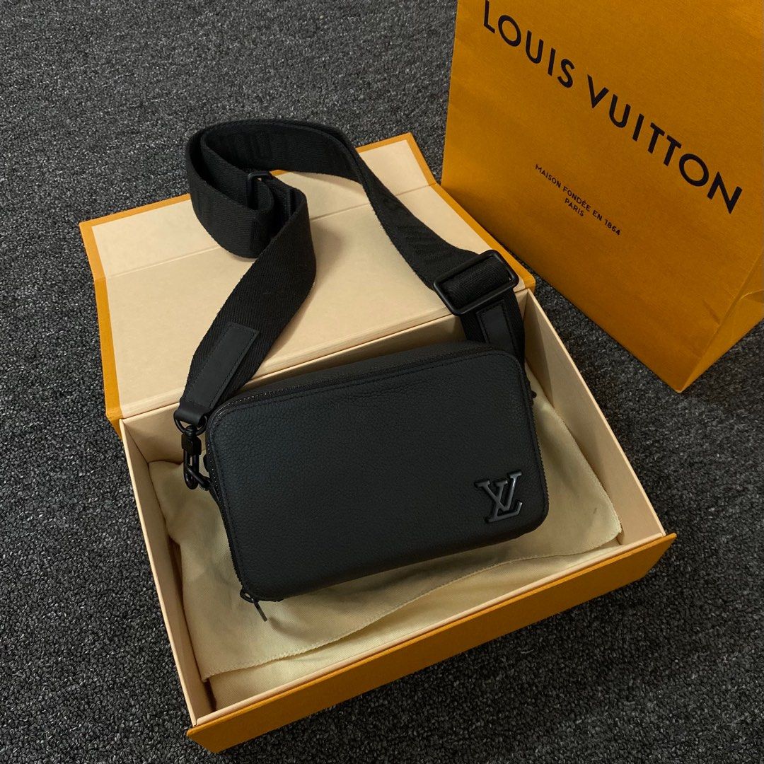 Louis Vuitton Lv Alpha Wearable Wallet Black Bag, Luxury, Bags