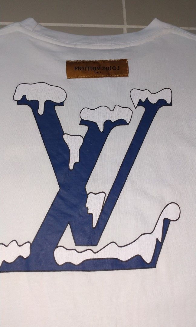 Louis Vuitton Kick Flip Back LV Logo T-Shirt Tops Men M Short