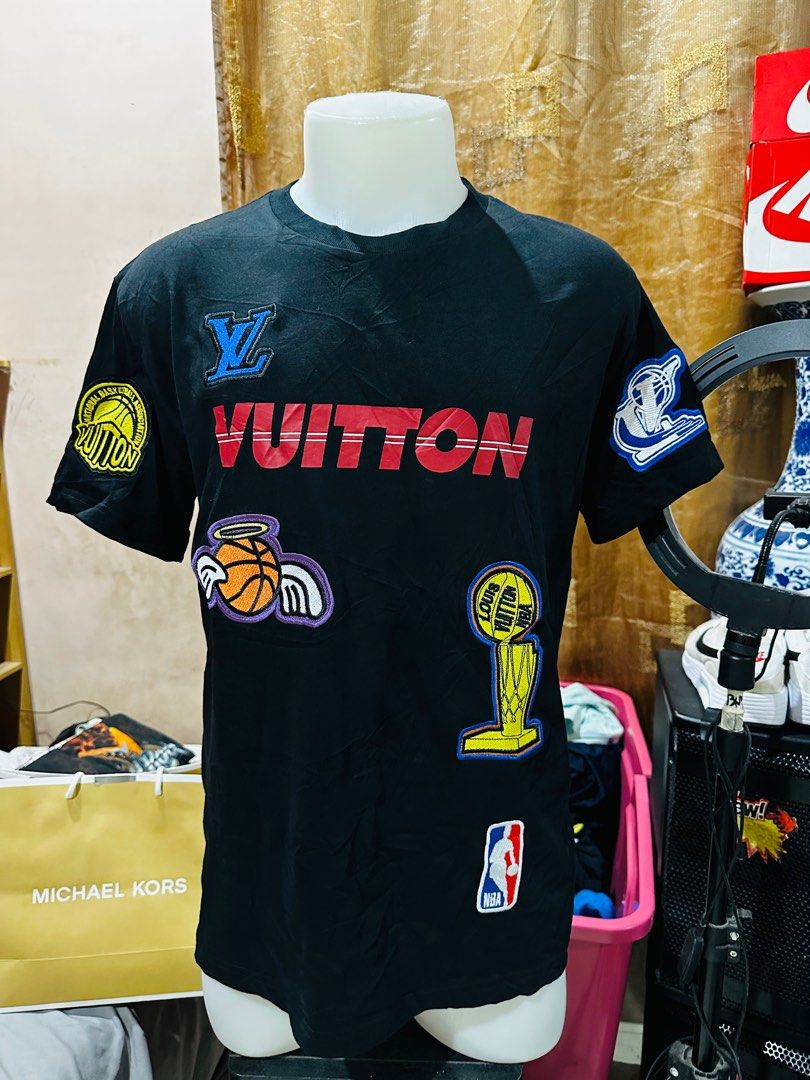 Louis Vuitton, Shirts, Louis Vuitton X Nba Collection Letters Short  Sleeves Shirts Large