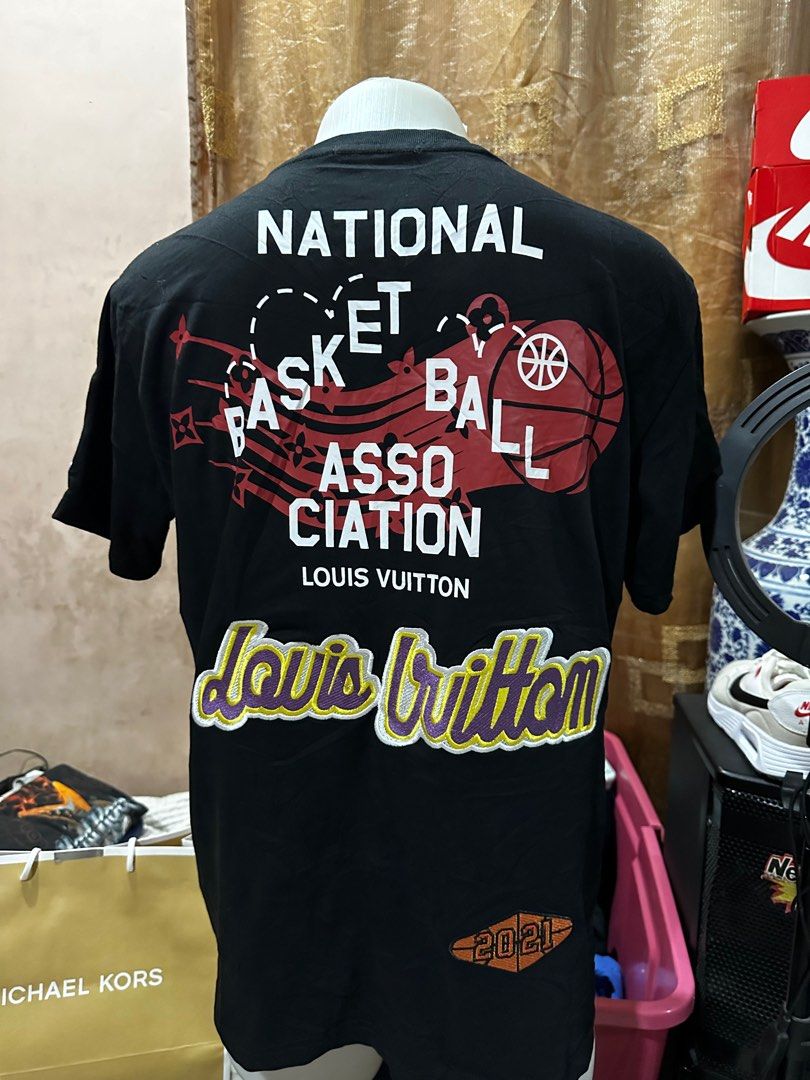 Louis Vuitton x NBA Basketball Short-Sleeved Shirt Beige  Louis vuitton  mens shirts, Nba basketball shorts, Nba shirts