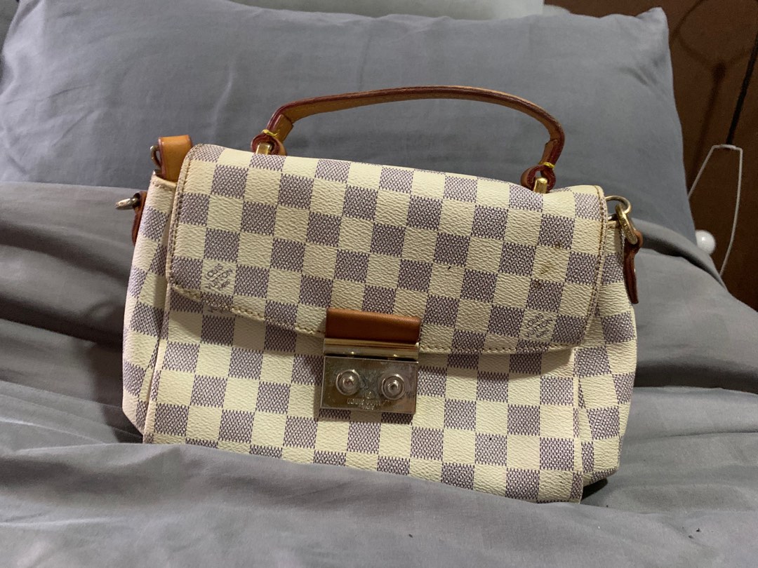 Louis Vuitton Croisette Brown Damier Ebene Canvas Top Handle Bag