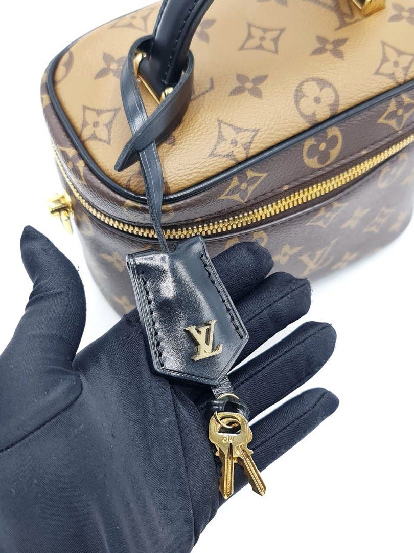 Like New LV Square Bag Monogram Reverse Canvas GHW