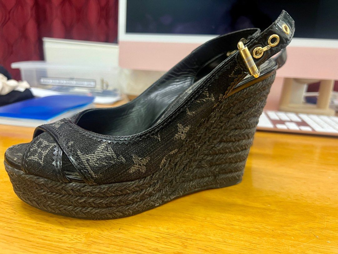 louis vuitton shoes wedges