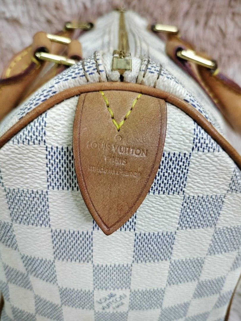Louis Vuitton, Bags, Preloved Authentic Lv Speedy Azur Size25