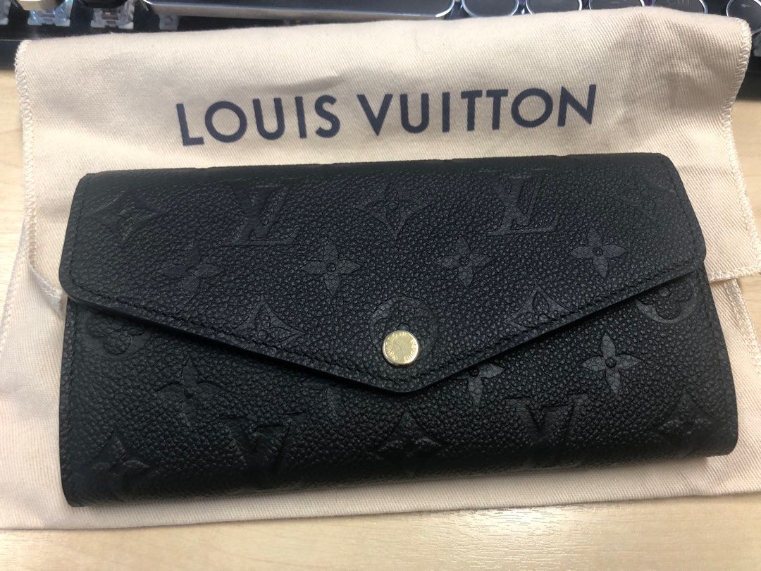 Louis Vuitton M82257 Sarah Wallet , Black, One Size
