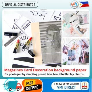 Magazine Cosmetic Photo shoot Background Magazine Shooting Backdrop Photo Props (CARD-ZXO1) VMI Direct
