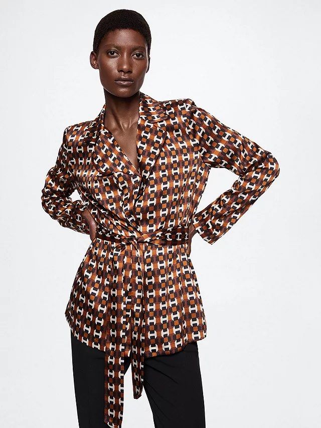 Mango cow store print jacket