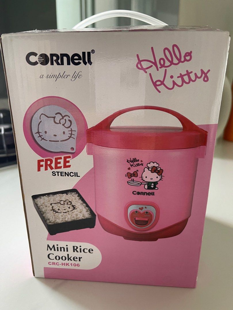Mini rice cooker Hello Kitty 0.4L, TV & Home Appliances, Kitchen