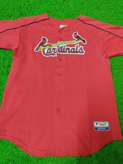 Majestic Authentic MLB St. Louis Cardinals Cool Base Blue #4 Jersey Youth  Sz XL