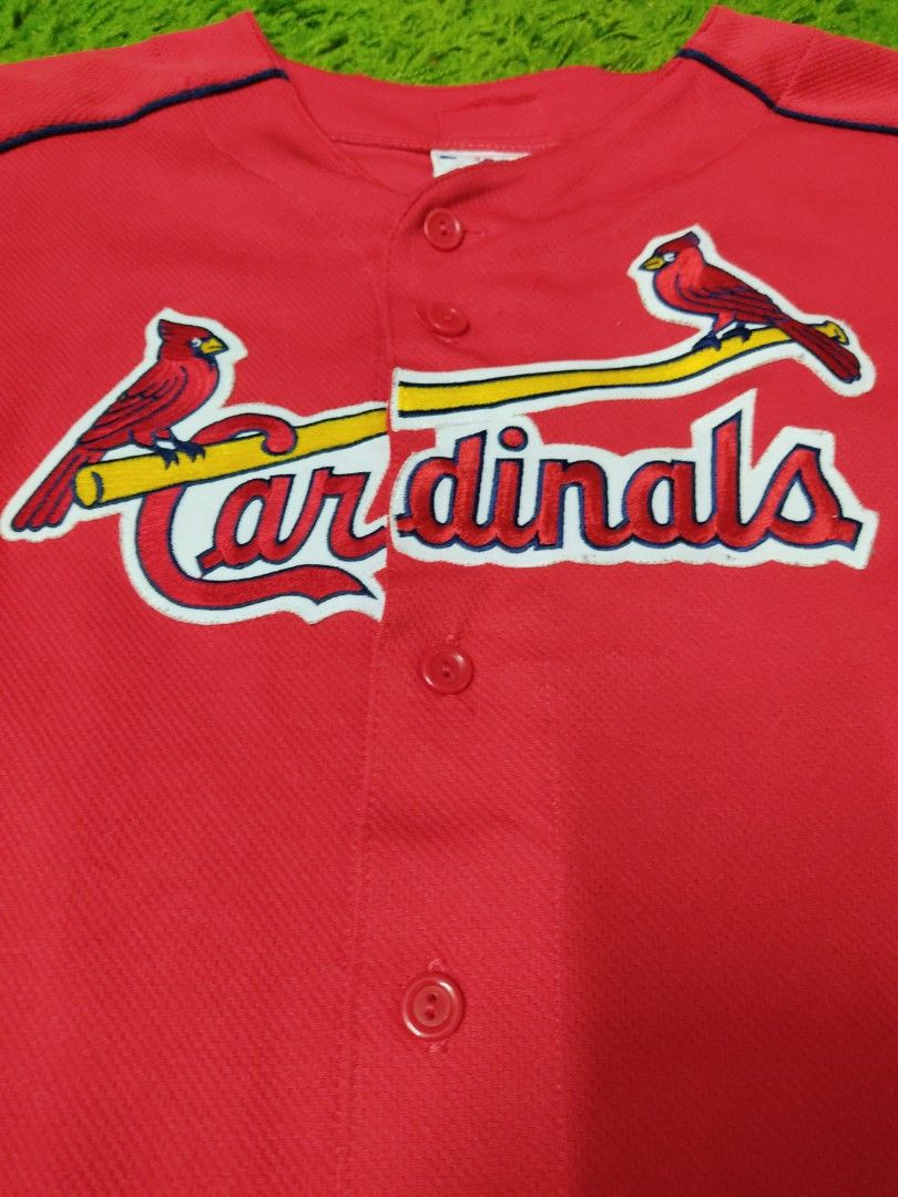St Louis Cardinals Jersey Men XL Adult Red MLB Baseball Majestic Vintage  Retro
