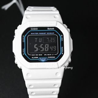 Montres Company 香港註冊公司(32年老店) 卡西歐 CASIO G-Shock 藍牙 藍芽 Blue Tooth BlueTooth 防震 200米防水 白黑色 DWB5600 DWB5600SF DW-B5600 DW-B5600SF DW-B5600SF-7 有現貨64204044811777110