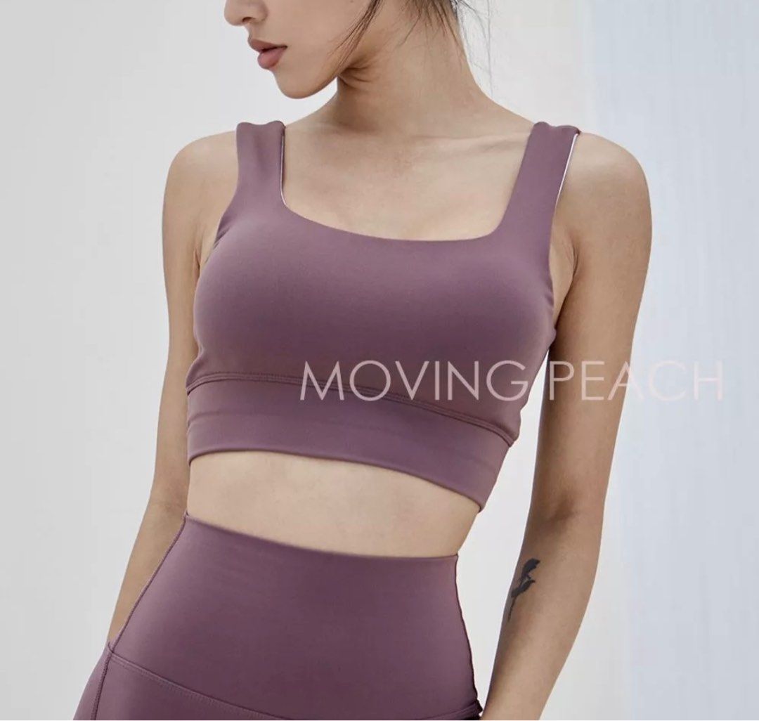 Moving Peach Purple Sports Bra Purple Sports Tights Women s