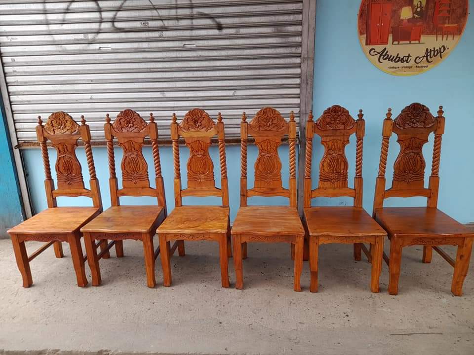 Narra Wood Dining Chairs, Furniture & Home Living, Furniture, Chairs on
