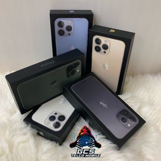 NEW iPhone 13 Pro Max 256GB Graphite/ Silver / Gold / Sierra Blue / Alpine Green 13pro max Old Stock Full Set Sealed Box 365Days Warranty + Free Gifts 9 items (Ansuran Tanpa Kredit) 13ProMax Baru