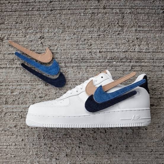 Nike Air Force 1 '07 LV8 3 `Removable Swoosh` CT2253-100 Size 15 UK,  50.5 EUR