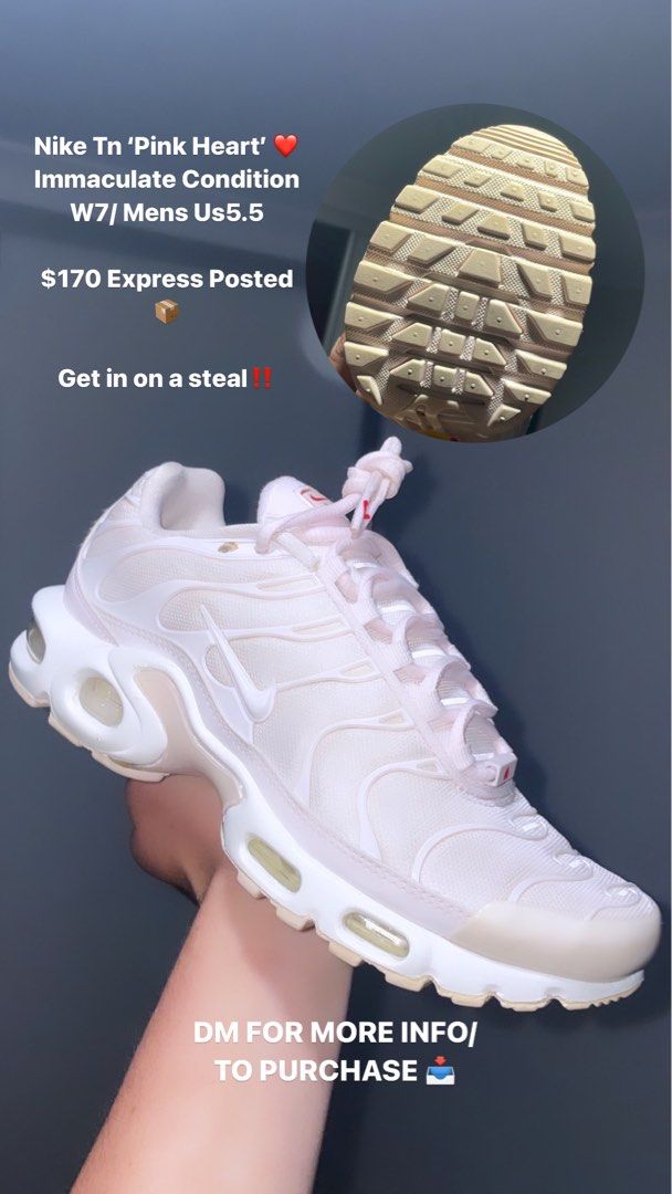 Mens all white tns on sale