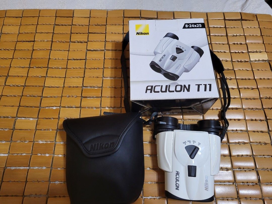 Nikon Aculon T11 8-24x25 雙筒望遠鏡, 攝影器材, 鏡頭及裝備- Carousell