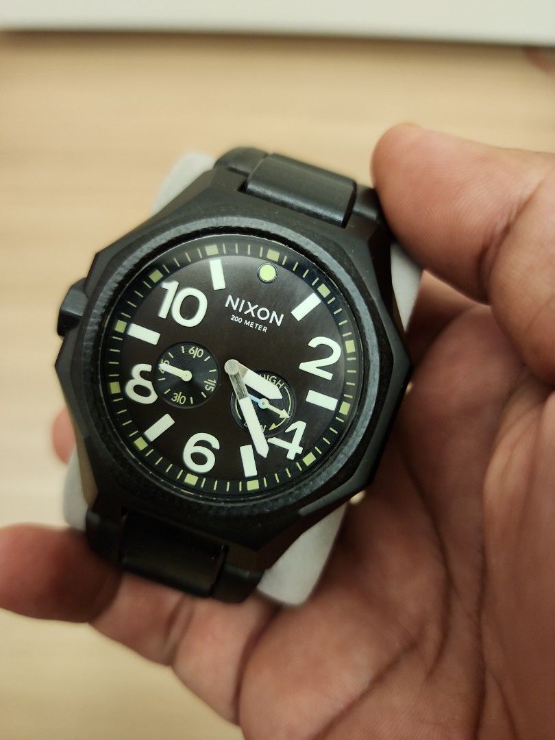 Nixon Tangent Black Steel Men s Fashion Watches Accessories