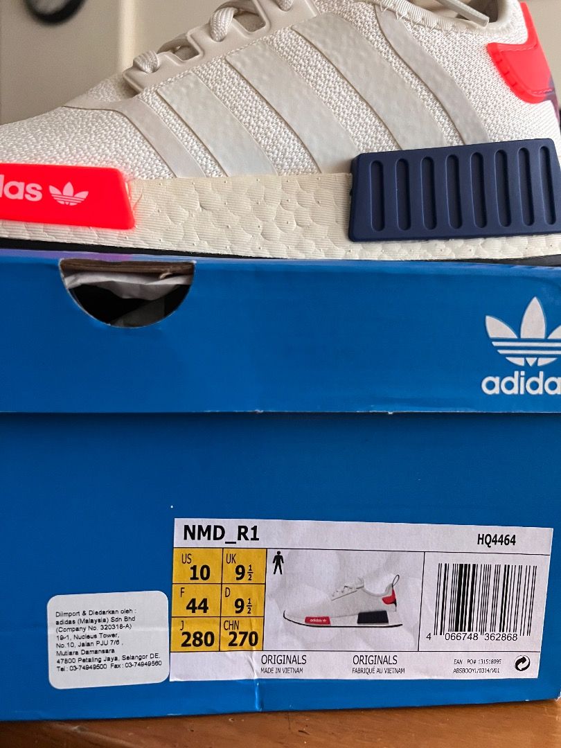 Nmd_r1 shoes cloud white  cloud deals white  solar red