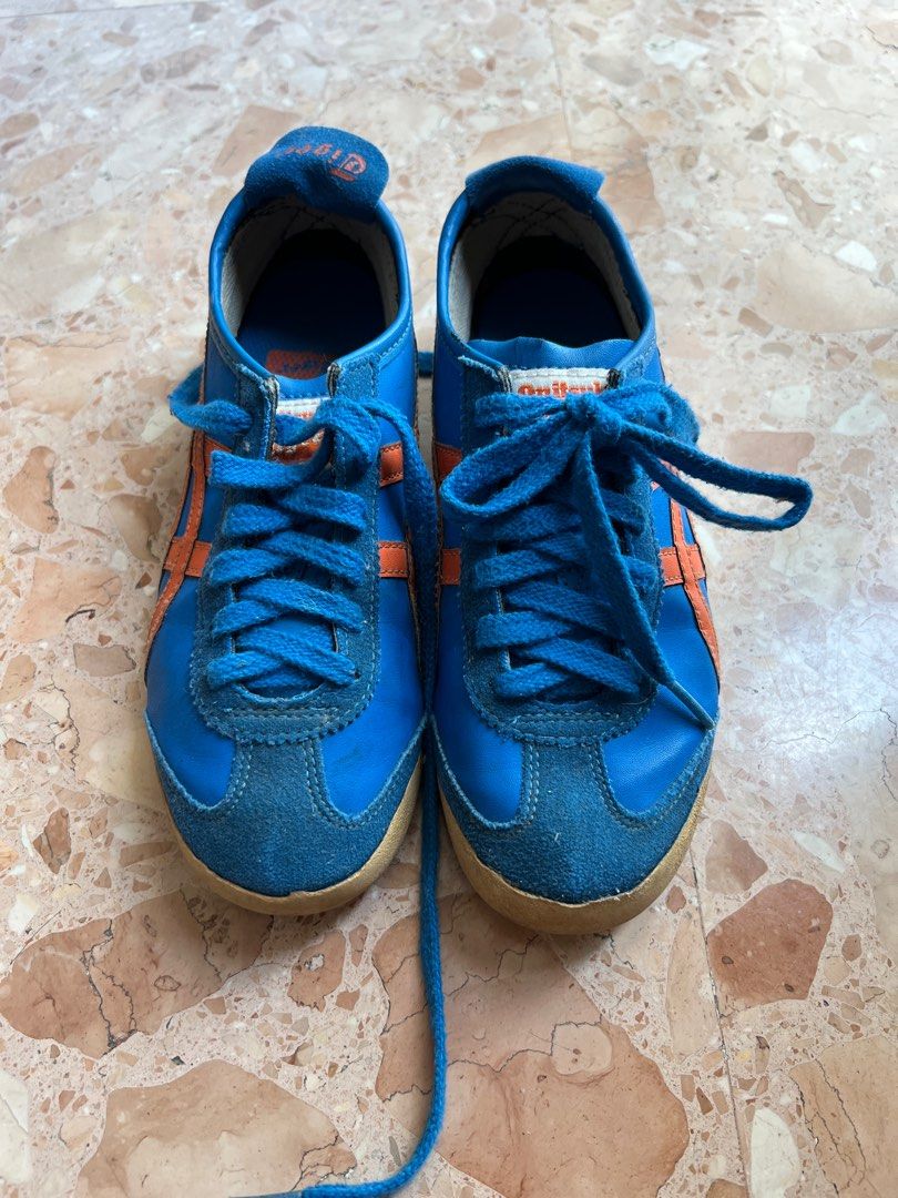 Onitsuka Tiger sneaker for boy (Category: Sneakers) located in Singapore. Submitted by monkeyking_brainytoys (Listing ID 1254490621, Image 3). Description: Onitsuka Tiger sneaker for boy Blue colour Authentic bought Size as shown in pictures (21cm, US2, EU33.5) Comfortable wear.